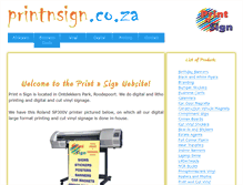 Tablet Screenshot of printnsign.co.za